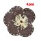 Vinyl Stitched Flower Piece Pin-On Applique for Jackets Bags Costumes